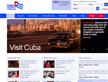 Tablet Screenshot of cuba-solidarity.org.uk